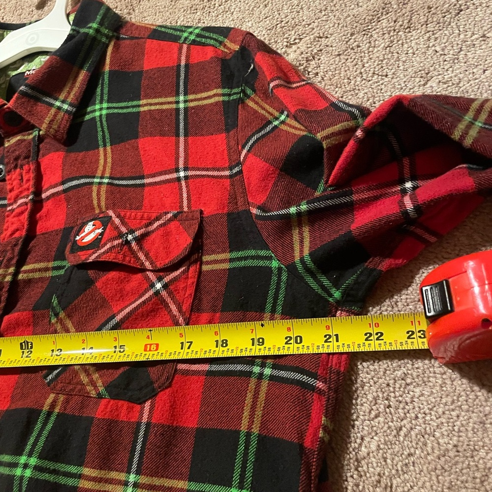 Ghostbusters Flannel Men's Shirt L - Picture 9 of 11